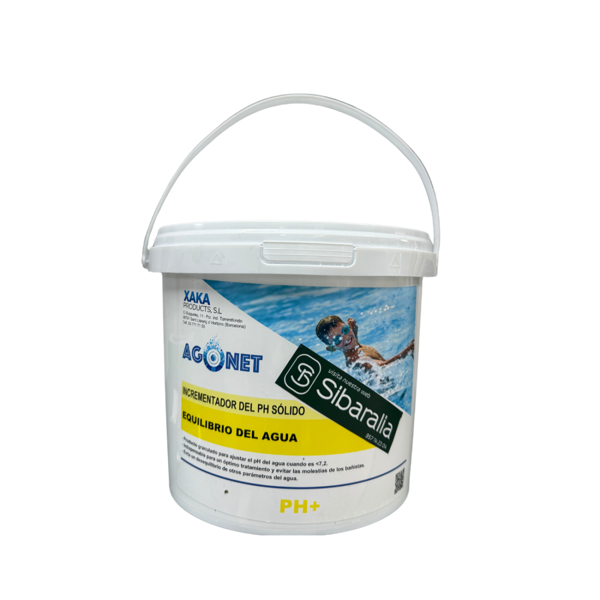 Aumentador de pH para piscinas